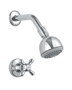 Ducha Sencilla Monza Cruz Cromo Stretto