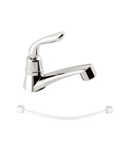 Llave Lavamanos Sencillo Antic Cromo Mas Acople Stretto