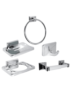Juego De Accesorios 5Pz Mossini Cromo Stretto 21MS0000100