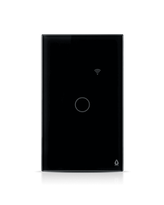 Interruptor Sencillo Smart Home Touch Black Wifi Tic12 Mercury