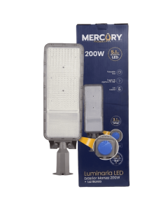 Luminaria Led Exterior Monza 200W con Fotocelda Azul IRL99 Mercury