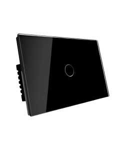 Interruptor Sencillo Smart Home Touch Black Wifi Gen2 Mercury