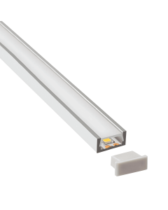 Perfil-189 Riel-Aluminio Difusor-Pc 18 mm X 9 mm X 2 m Icl60-A Mercury