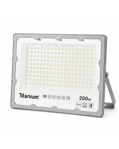 Reflector Solar Led 200W Luz Blanca High Lumen Chip Policarbonato Titanium TTA258