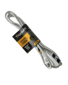 Extension Electrica Duplex 3.6 m 2 X 14 Eca41 Titanium