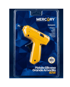 Pistola Silicona Grande 40W Amarilla Eae11 Mercury