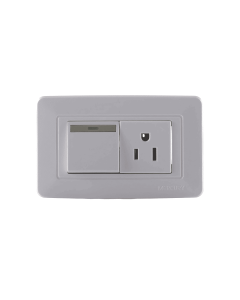 Toma + Interruptor Incrustar Blanco Eti12 Mercury
