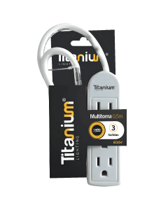Multitoma 3 Salidas 50 cm Eca54 Titanium