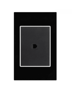 Toma Telefono Incrustar Negro Eti58 Project