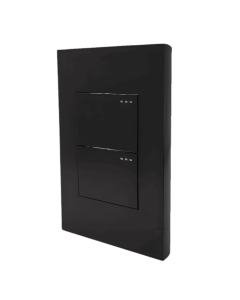 Interruptor Doble Incrustar Conmutable Gris-Negro Eti44-Eti148 Project