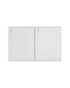 Interruptor Doble Incrustar Conmutable White Infinity ETI257