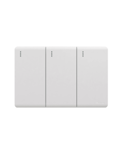 Interruptor Triple Incrustar Conmutable White Infinity ETI258