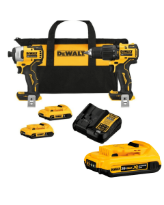 Taladro Percutor + Atornillador Impacto 1/4" Dck279d2-B3 + Batería 4ah Dewalt DCK279D2-B3B