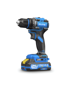 Taladro Percutor 13 mm Inalambrico 21V Torque 60N/m Mandril 1/2" Con Dos Baterias Elite XID2160K