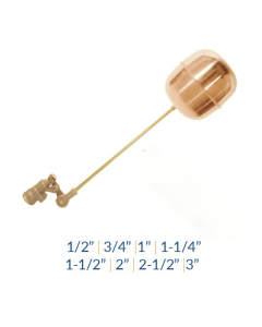 Flotador En Bronce Completo 3/4" Bola Cobre Do Helbert