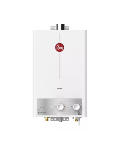 Calentador De Agua 12Lt Gas Natural Tiro Forzado Rheem 600074724+Kit Calentador