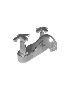 Llave Lavamanos 4" Cruz Cromo + 2 Acoples Lotta PMB 20LU2103000A
