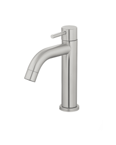 Griferia Agua Fria Lavamanos Cylinder Curvo Bajo Satin MKL047