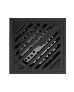 Rejilla 10 10 cm Est Arawak Gray Gris Acero Inoxidable Sistema Anti-Retorno (Br) BFD-211