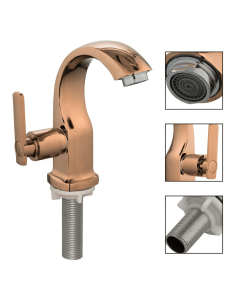 Griferia Agua Fria Lavamanos Sinai Baja Rose Gold Smart Grifos MKL060