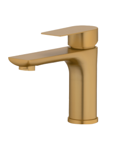 Griferia Monocontrol Lavamanos Bajo Arabia Brush Gold Smart Grifos MKL010