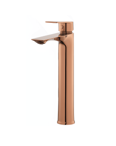 Griferia Monocontrol Lavamanos Alta Sahara Rose Gold MKL015