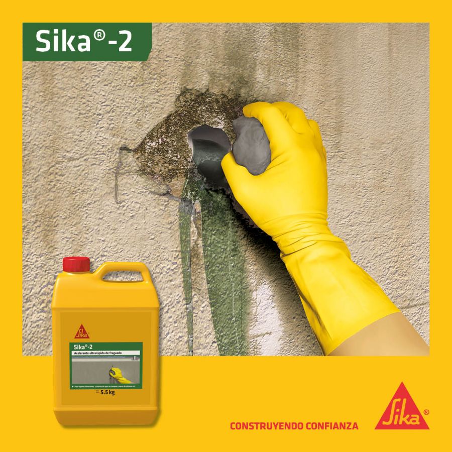 Sika®-2 - Acelerante ultra rápido para fraguado del cemento