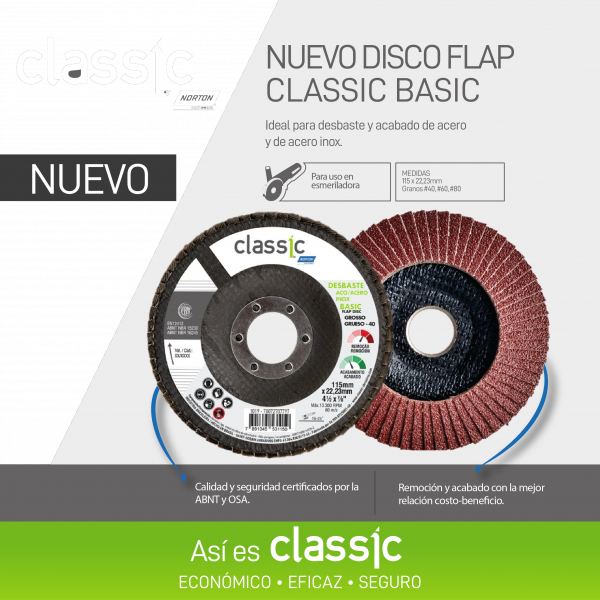 Disco Flap Classic 115X22.23 Gr.40 