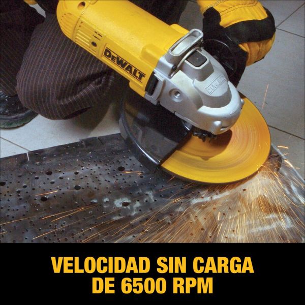 Pulidora Industrial De 9 Dewalt Dwe490-B3 2200W 6500Rpm. 