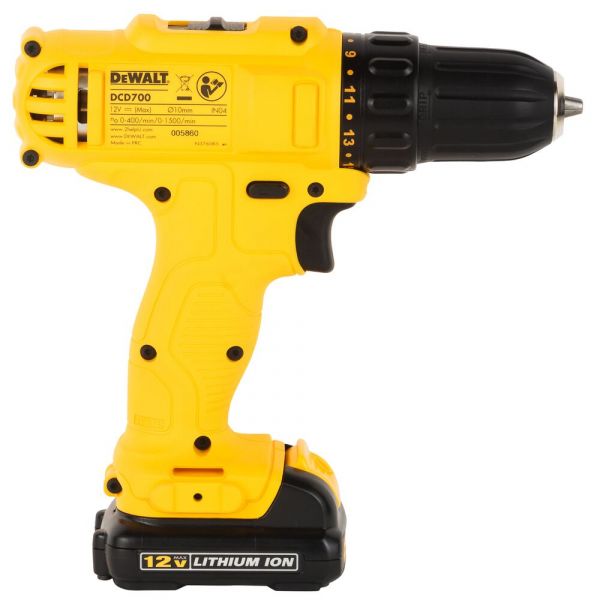 Taladro Atornillador De 3/8 Dewalt Dcd700C2-B3 12V