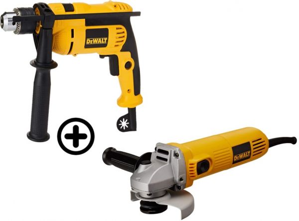 Taladro Precutor Dwd024 + Pulidora Dwe4010 Dewalt Dwd024-B3O