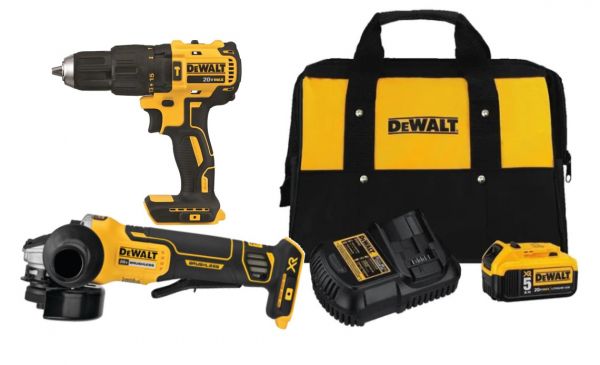 TALADRO INALAMBRICO DCD709+PULIDORA INALAMBRICA DE 4-1/2 DEWALT DCF809