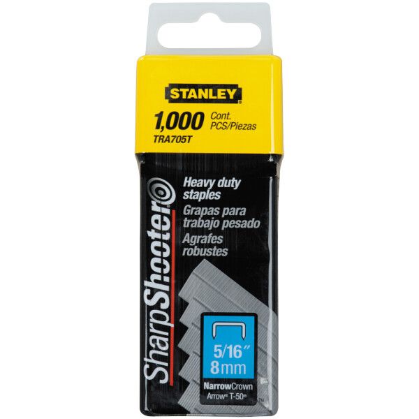 Grapas Trabajo Pesado Corona 1000Pc Stanley Tra705T