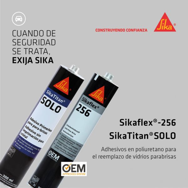 SIKAFLEX-256, ADHESIVO PARA PEGAR VIDRIOS PARABRISAS, 600ML