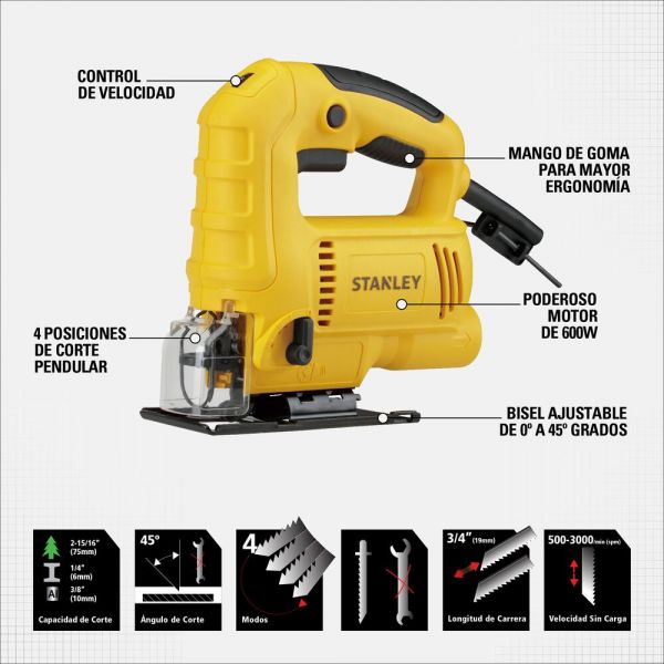 Caladora 600W Stanley Sj60K-B3