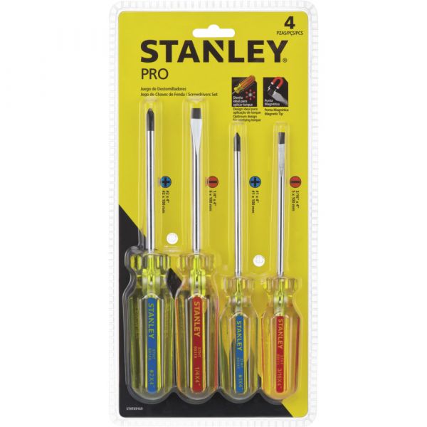 Juego Destornilladores Pro 4 Pc Stanley Stht69169