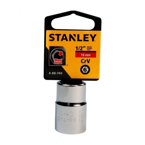 Dado Std Metrico 6Ptmando 1/2Pul-18Mm Stanley 4-88-740