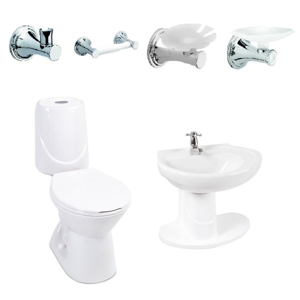 Combo Sanitario Happy Ii Con Semi Pedestal Blanco 226251001