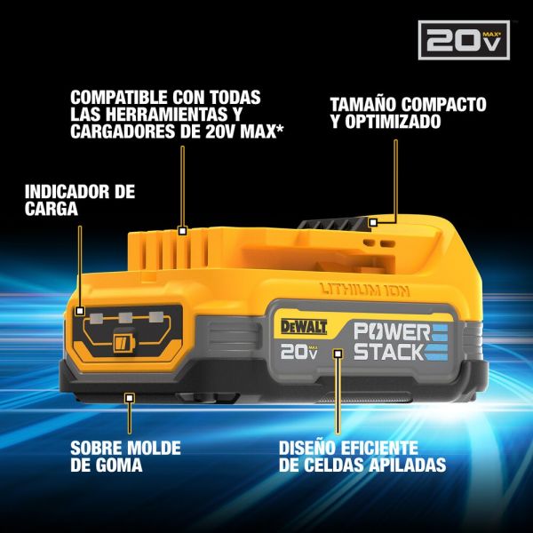 Bateria Power Stack 20V 1.7Amp Dewalt Dcbp034