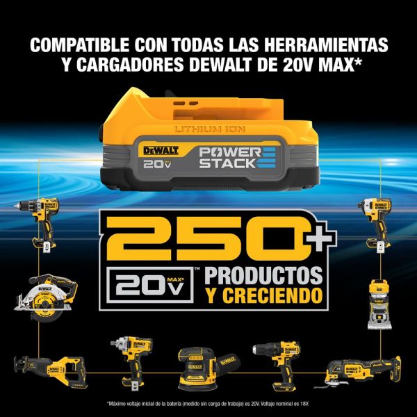 Bateria Power Stack 20V 1.7Amp Dewalt Dcbp034