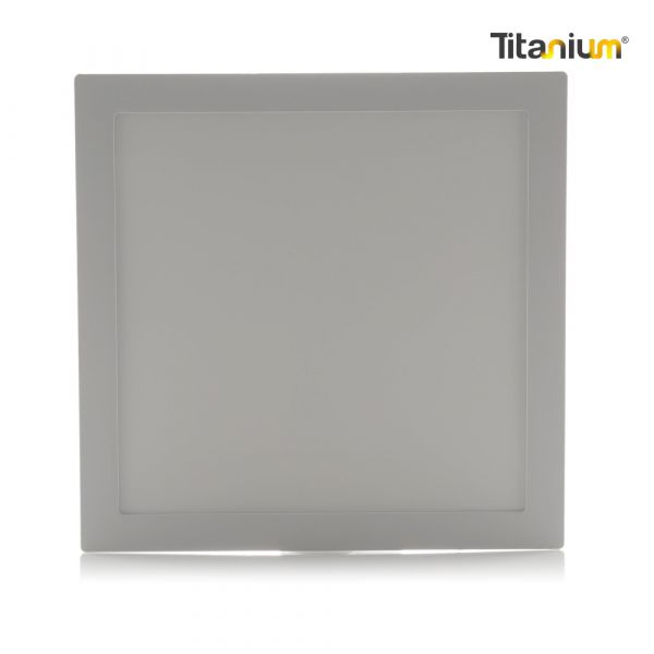 Panel Led Incrustar Cuadrado 24W 10 Titanium Luz Blanca Tta20 6500K 