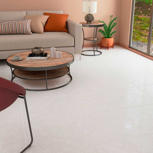 Piso Barranquilla Blanco 50 X 50 Euroceramica Caja 1.5 M2