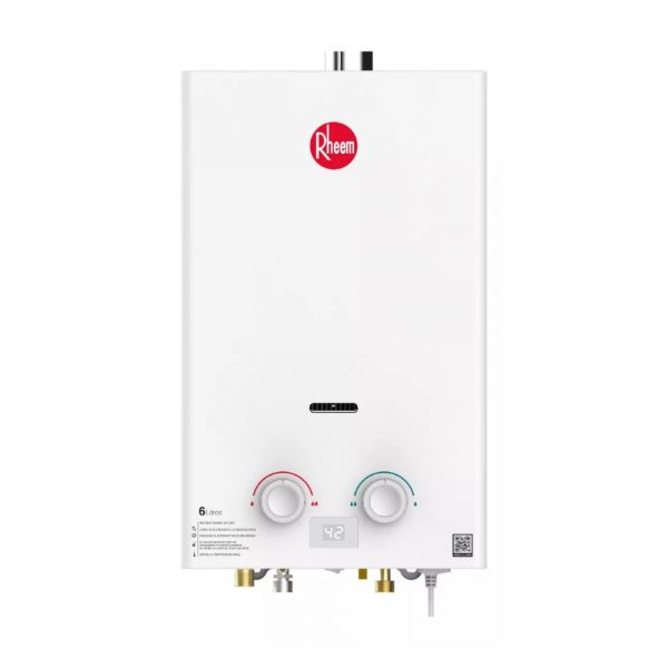 Calentador De Agua 6Lt Gas Natural Tiro Forzado Rheem 600074667