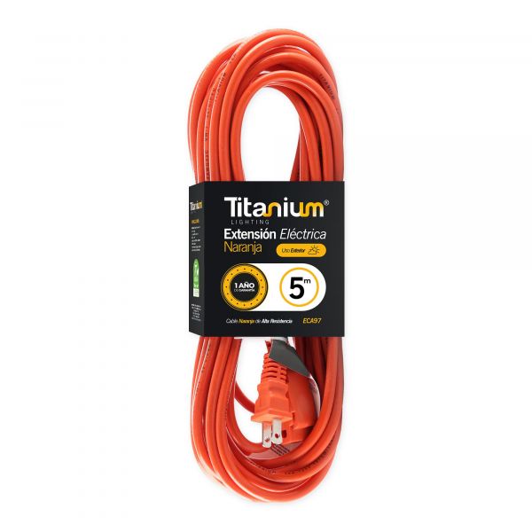 Titanium Extension Elect. Ext. Naranja 5 Mts Eca97