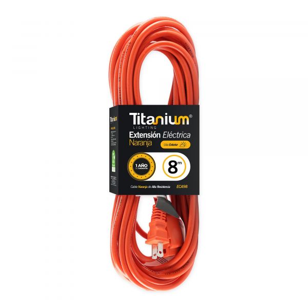 Titanium Extension Elect. Ext. Naranja 8 Mts Eca98