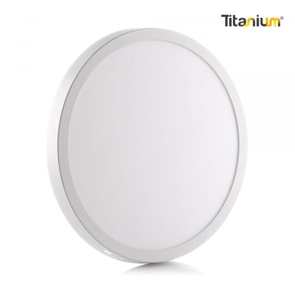 Titanium Panel Led Sobrep. Redondo 24w 10 Blanco 6500k Tta24