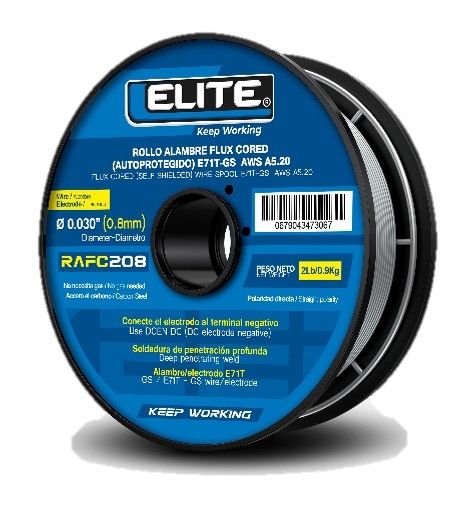 Elite Rollo Soldadura Autoprotegida 0.8mm/0.030” 1kg Rafc208