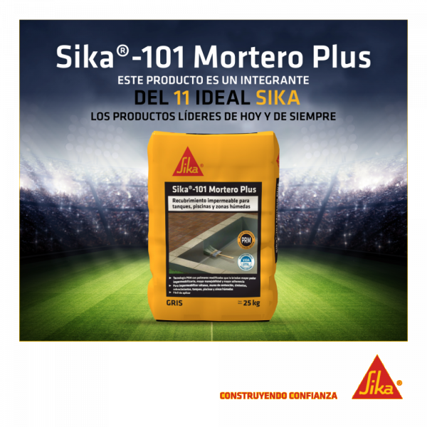 Sika-101 Mortero Plus Recubrimiento Impermeable Blanco 2Kg