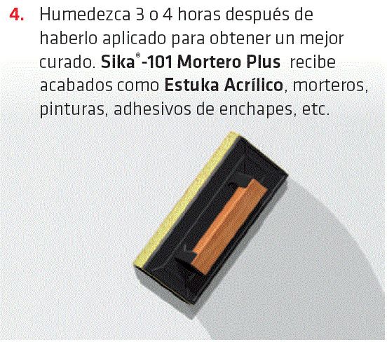 Sika-101 Mortero Plus Recubrimiento Impermeable Blanco 10Kg