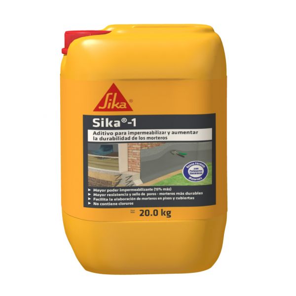 Sika-1 Aditivo Impermeabilizante Para Morteros Y Concretos 20Kg